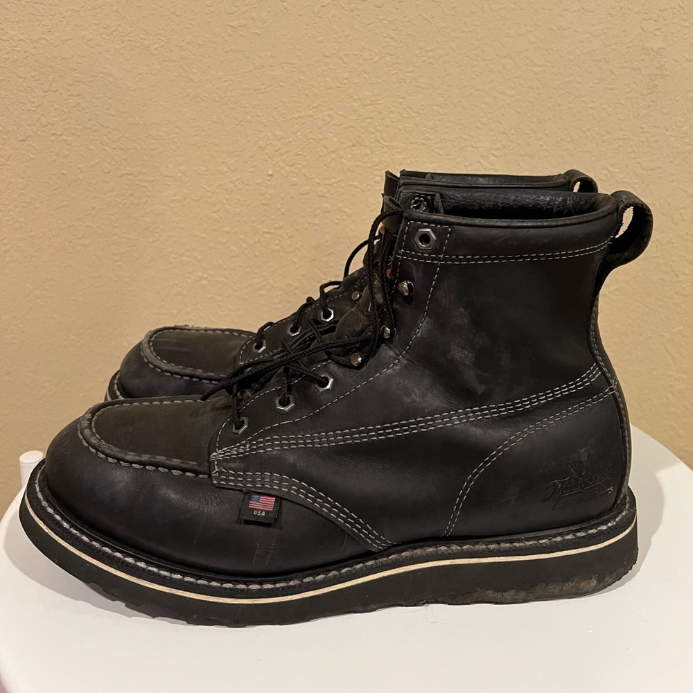 THOROGOOD MEN'S AMERICAN HERITAGE WORK BOOTS - SOFT TOE - used
